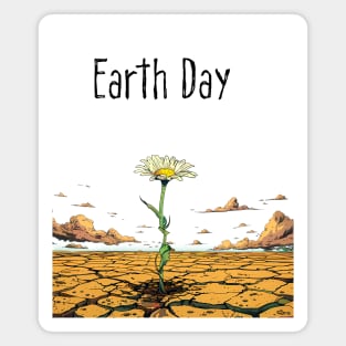 Earth Day: April 22nd A Reflection on Our Planet’s Fragile Existence on a light (Knocked Out) background Magnet